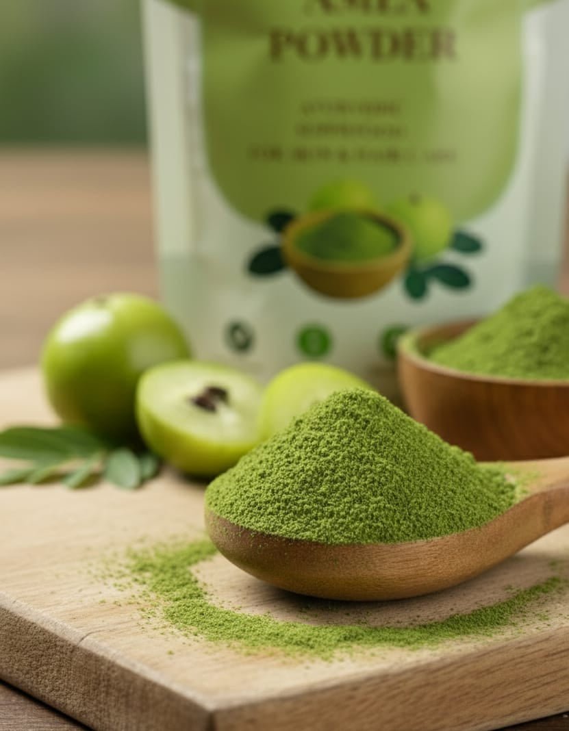 Green Empire Organics – 100% Pure Amla Powder Vitamin C Rich • Hair Strengthening • Skin & Wellness Support (100 g) - Green Empire Organics