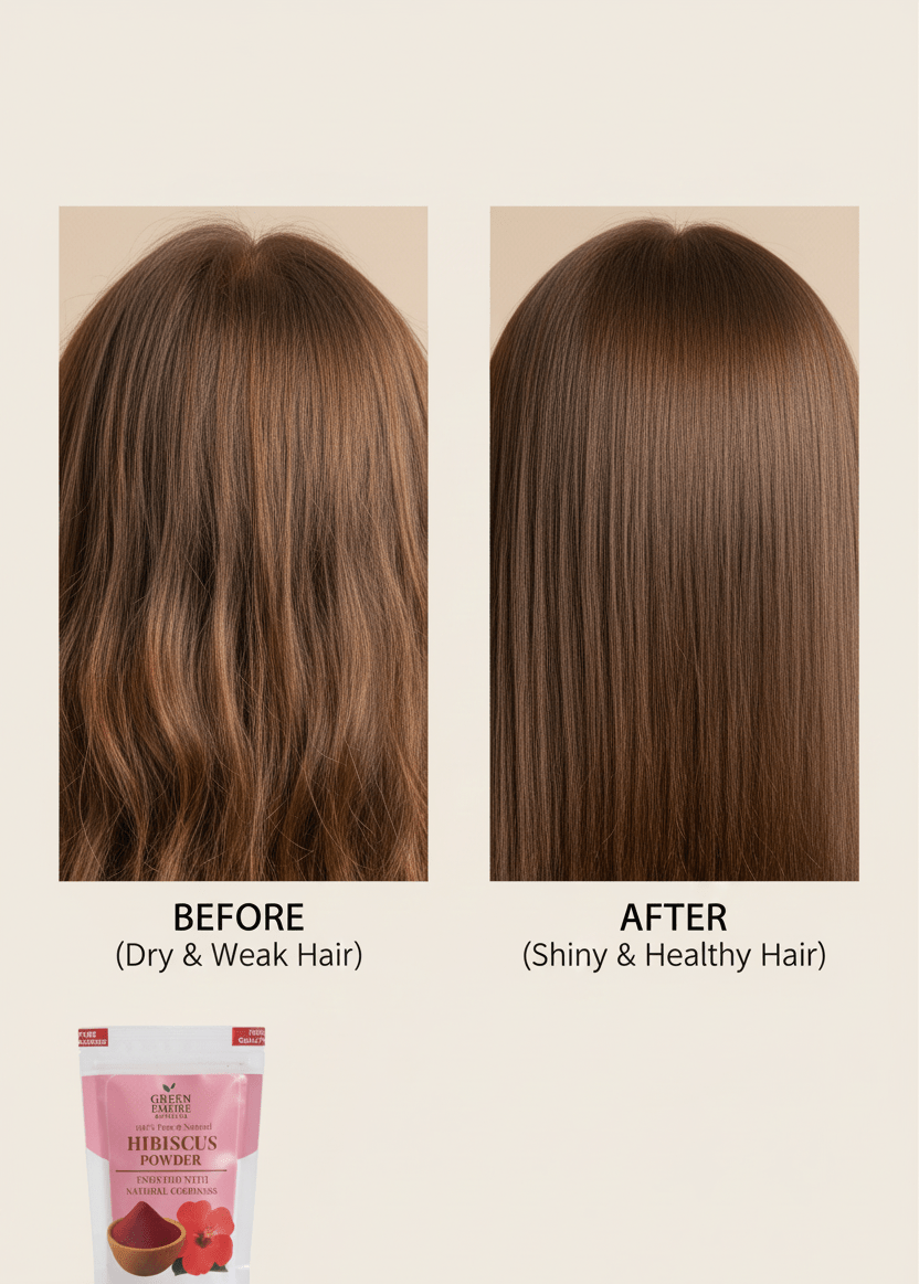 Green Empire Organics – 100% Pure Hibiscus Powder Hair Growth • Scalp Health • Skin Brightening • Ayurvedic Care - Green Empire Organics