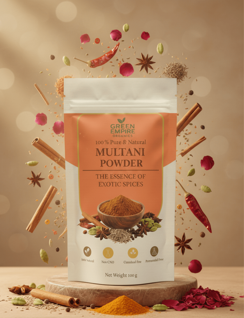 Multani Masala Powder – Traditional Indian Spice Mix for Flavorful Cooking (100g) - Green Empire Organics